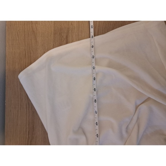 Free People Beach White Ruched Size NWT Size Large - Picture 6 of 7